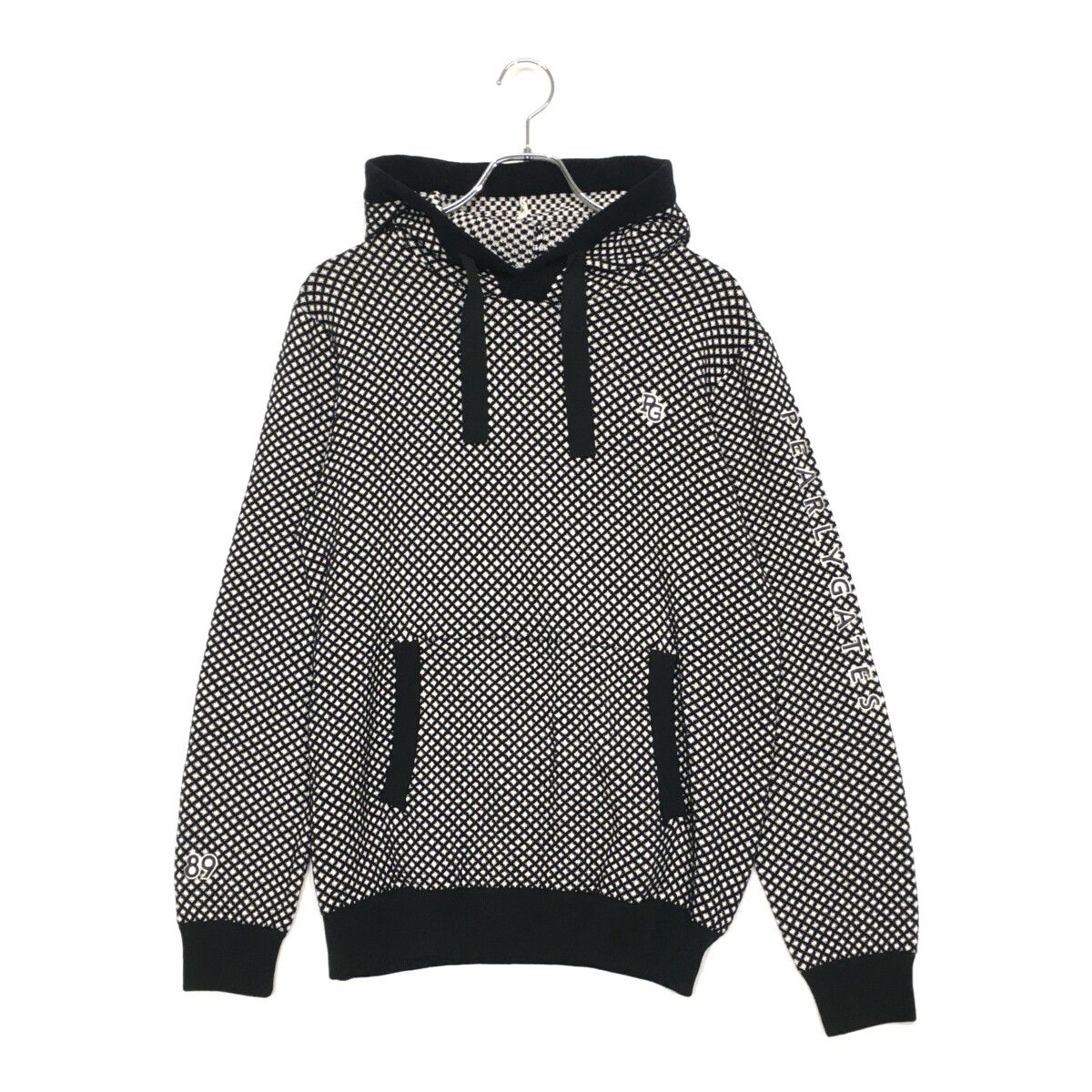 メンズ パーリーゲイツ PEARLY GATES ニット 6 LL 紺 長袖 パーカー 総柄