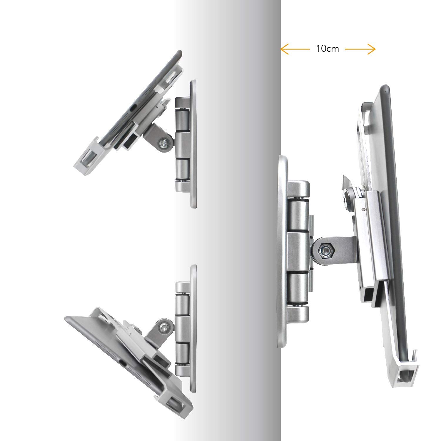 WeSTRUGGLEタブレット壁掛け式スタンド アームは折り畳み 伸ばし 回転することができ 防犯安全ロック 多角度調整があり 大部分の8-10.4インチを適用し 7.9‘’8.3‘’9.7‘’10.2‘’10.5‘’10.9‘’ 11‘’iPad Ga CHRISTIANNAURATH_COM_BR