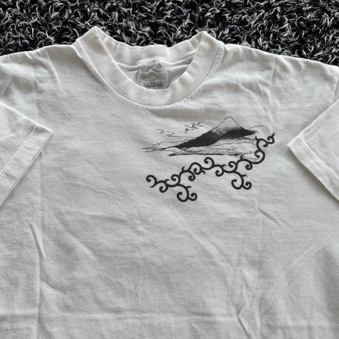 HOKUSAI Tシャツ サイズF デカロゴ 葛飾北斎 芸術 90s 希少 古着
