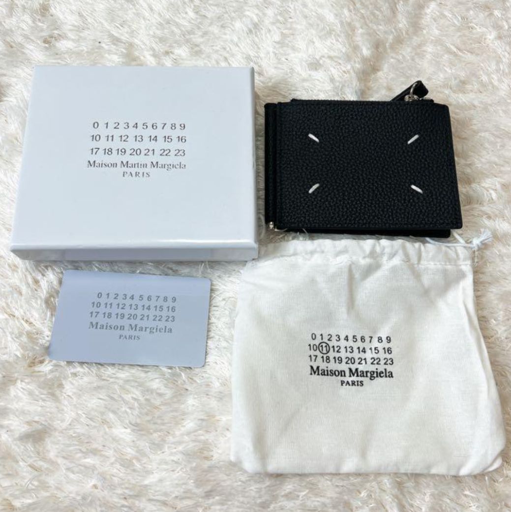 新品 Maison Margiela マネークリップ ウォレット ブラック