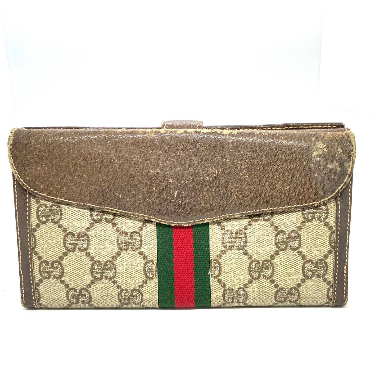 GUCCI グッチ オールド シェリーライン 三つ折り財布