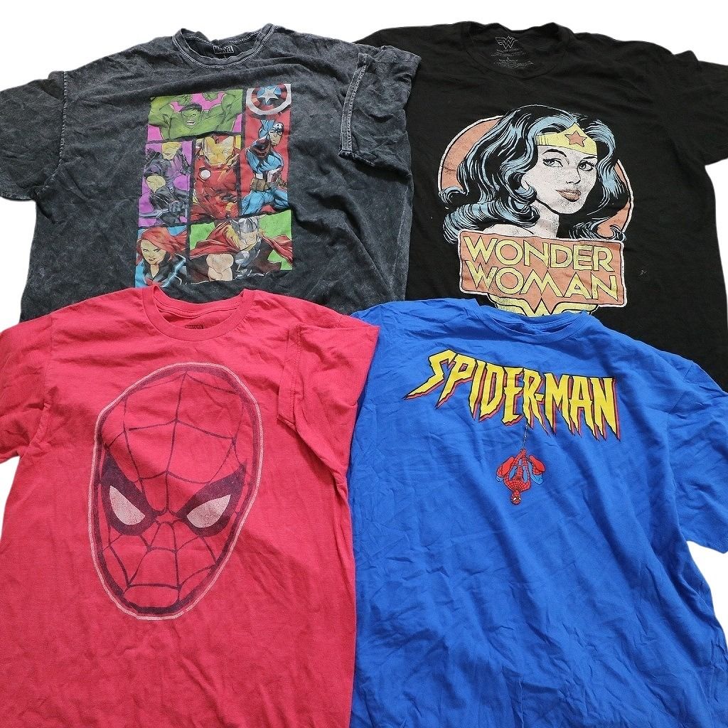 古着卸 まとめ売り マーベル DCコミック 半袖Tシャツ 14枚セット