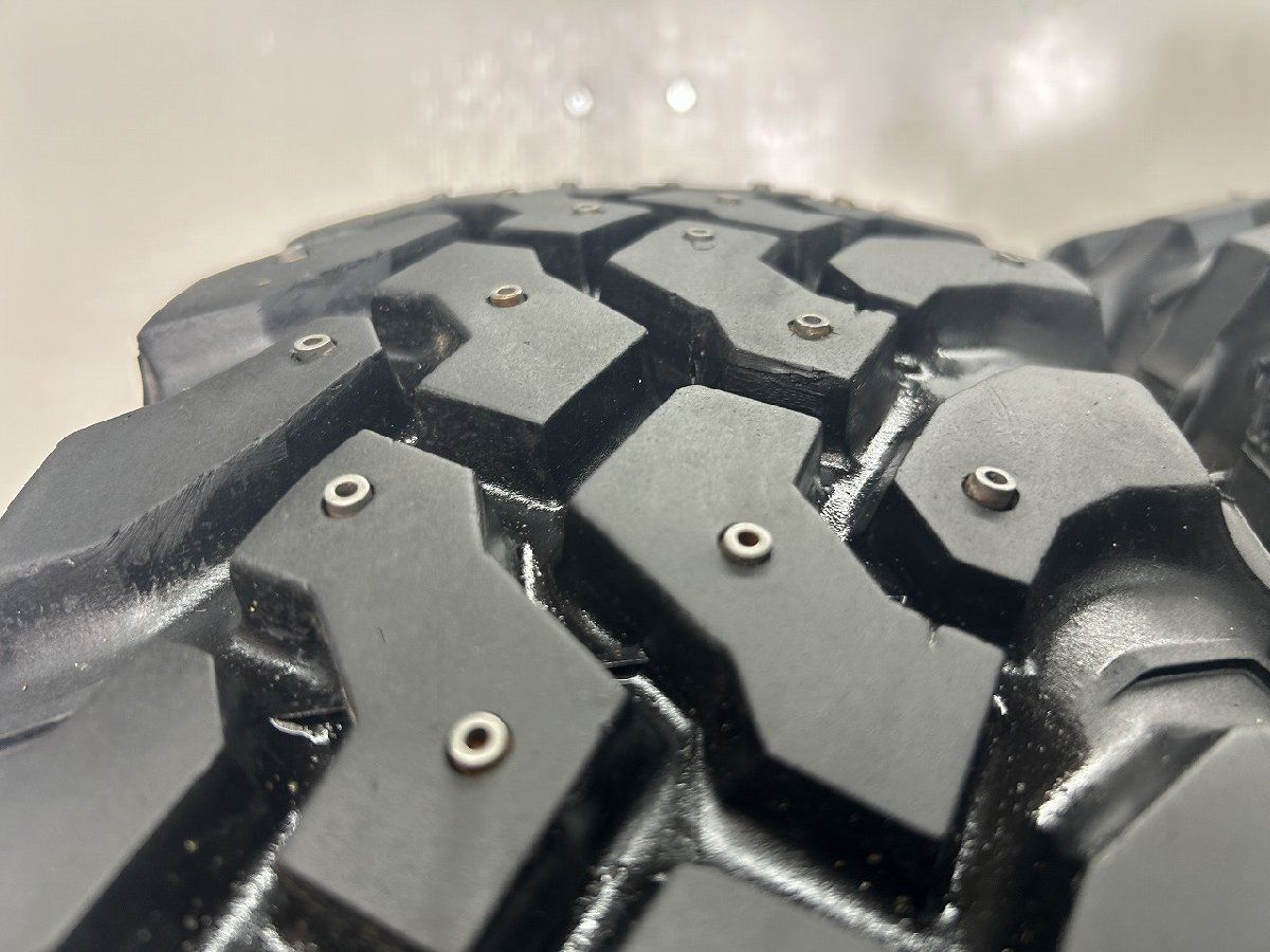 BF Goodrich Mud-Terrain T A KM LT215 75R15 15インチ スパイクタイヤ 2本 バリ溝 ホワイトレター マカロニピン ハイエース STM002 FFCRYSTALESIA_COM