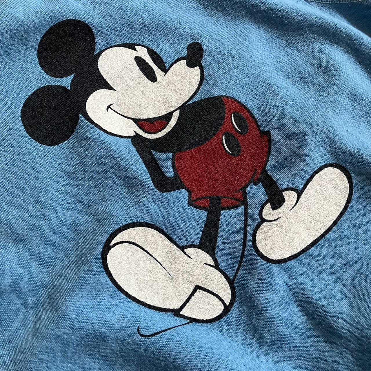 80s ミッキーマウス Mickey Mouse スウェット XLサイズ ブルー