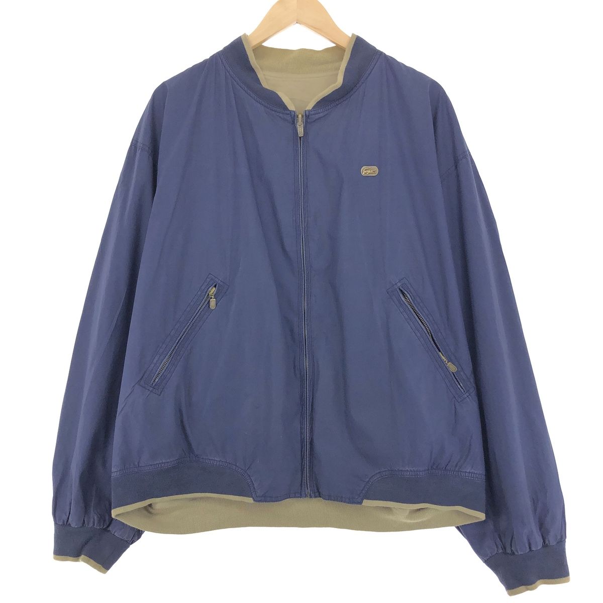 ラコステ　リバーシブルスイングトップ 古着 ラコステ LACOSTE リバーシブル スイングトップ スポーツ