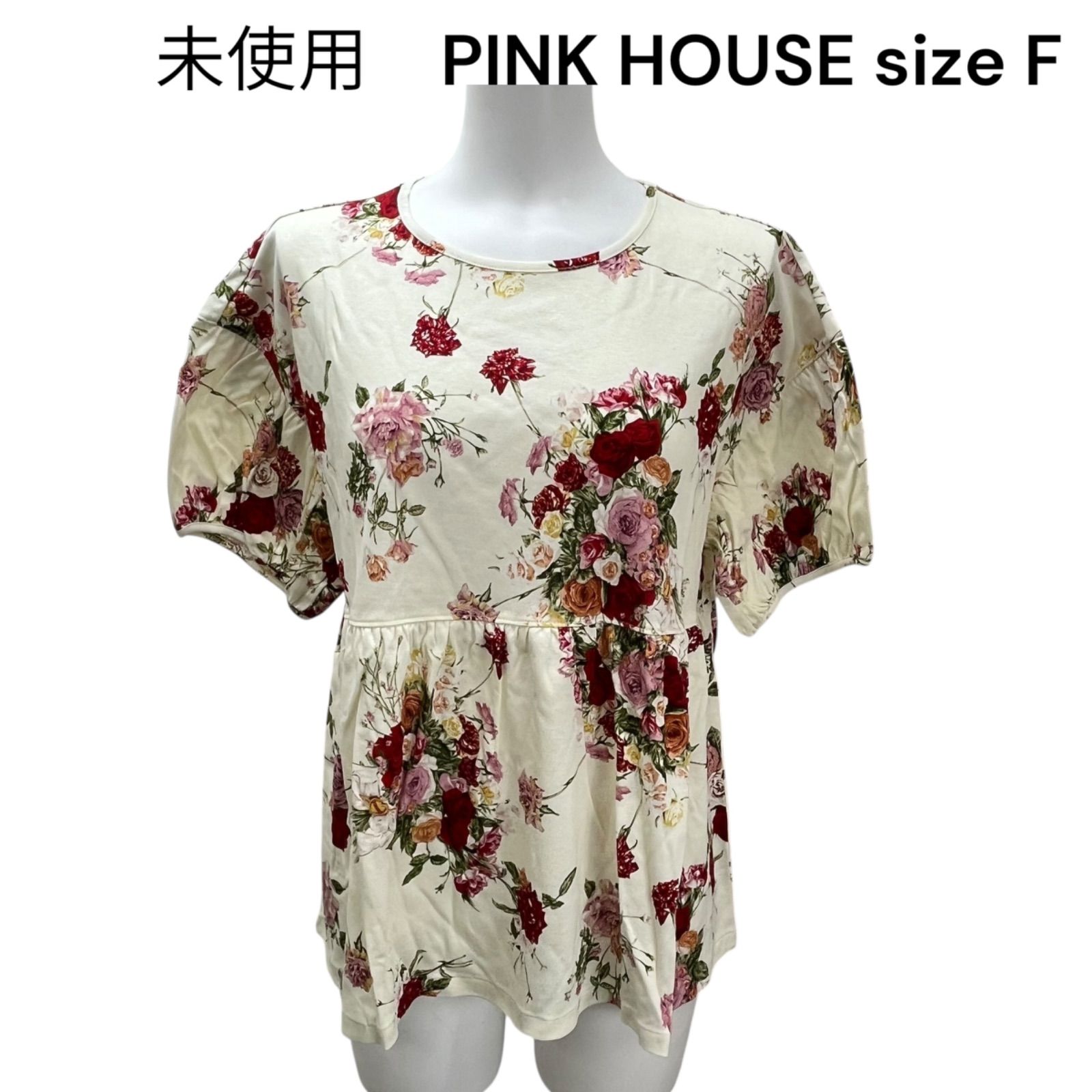 ピンクハウス PINK HOUSE エンジェルローズプリント スムース カットソー レディース S5S525