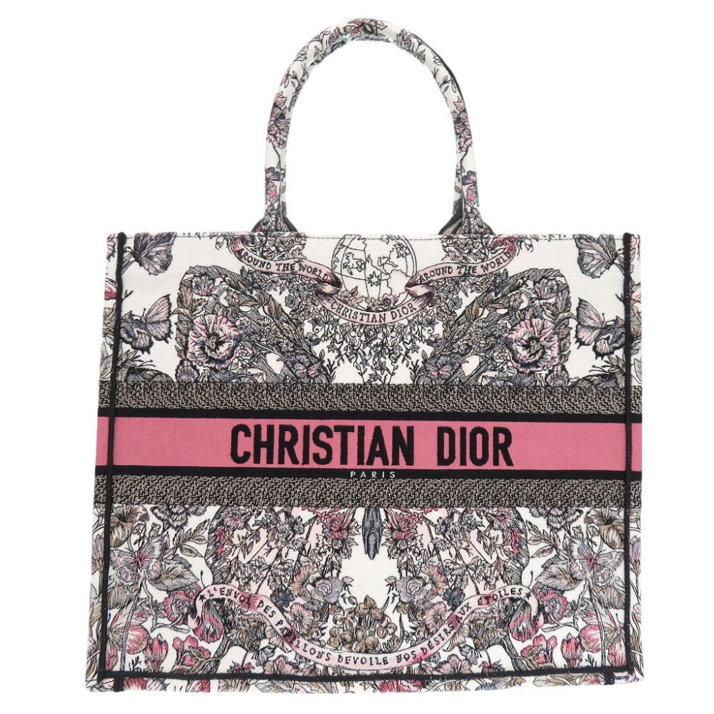 バッグ christianDior 新品同様 クリスチャン ディオール ブックトート ラージ トートバッグ