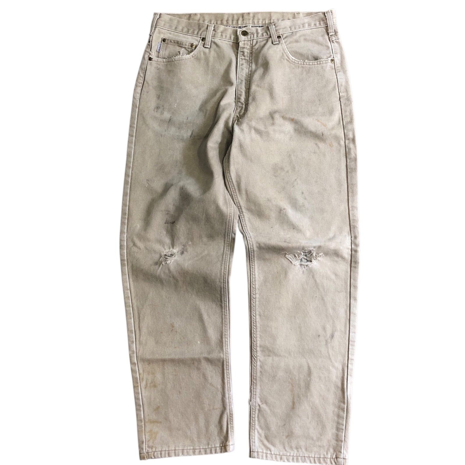 Carhartt COLOR Denim カーハート デニム ライトベージュ ブランケットライナーパンツ