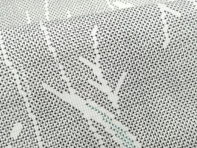 平和屋着物●本場大島紬　白大島　7マルキ　草木文　正絹　逸品　CAAS8474vf 平和屋着物○本場大島紬 白大島 7マルキ 草木文 正絹 逸品 CAAS8474vf