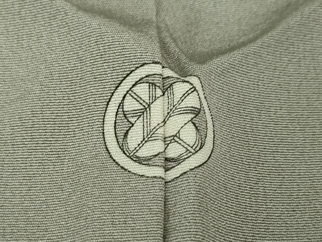 平和屋本店□極上 京加賀友禅 百貫石峰 訪問着 草花文 素鼠色地 逸品