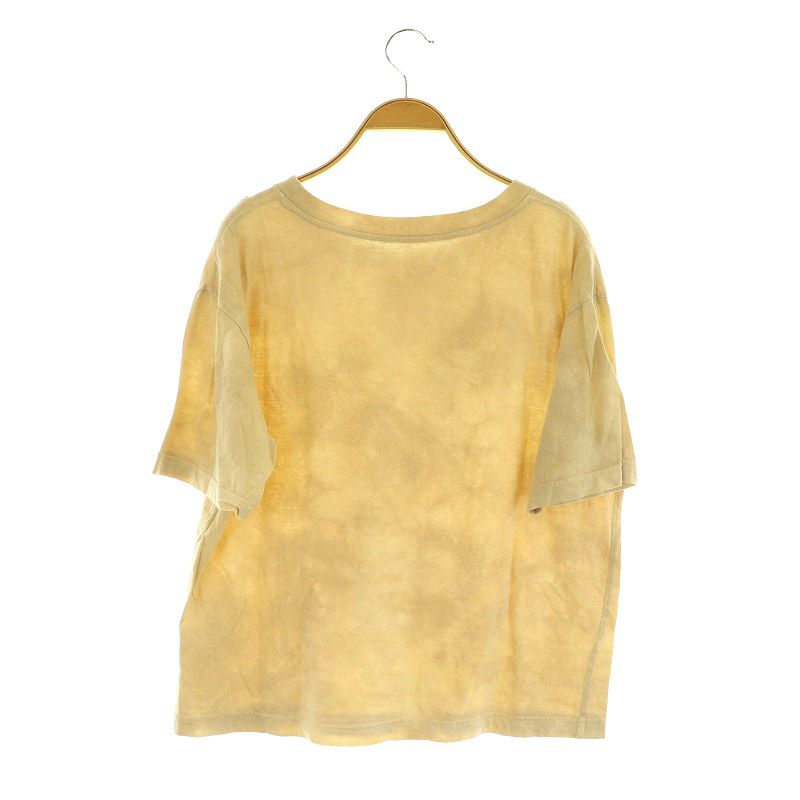 ドゥーズィエムクラス　タイダイ風Uneven dyeing Tシャツ★ベージュ ドゥーズィエムクラス タイダイ風Uneven dyeing Tシャツ