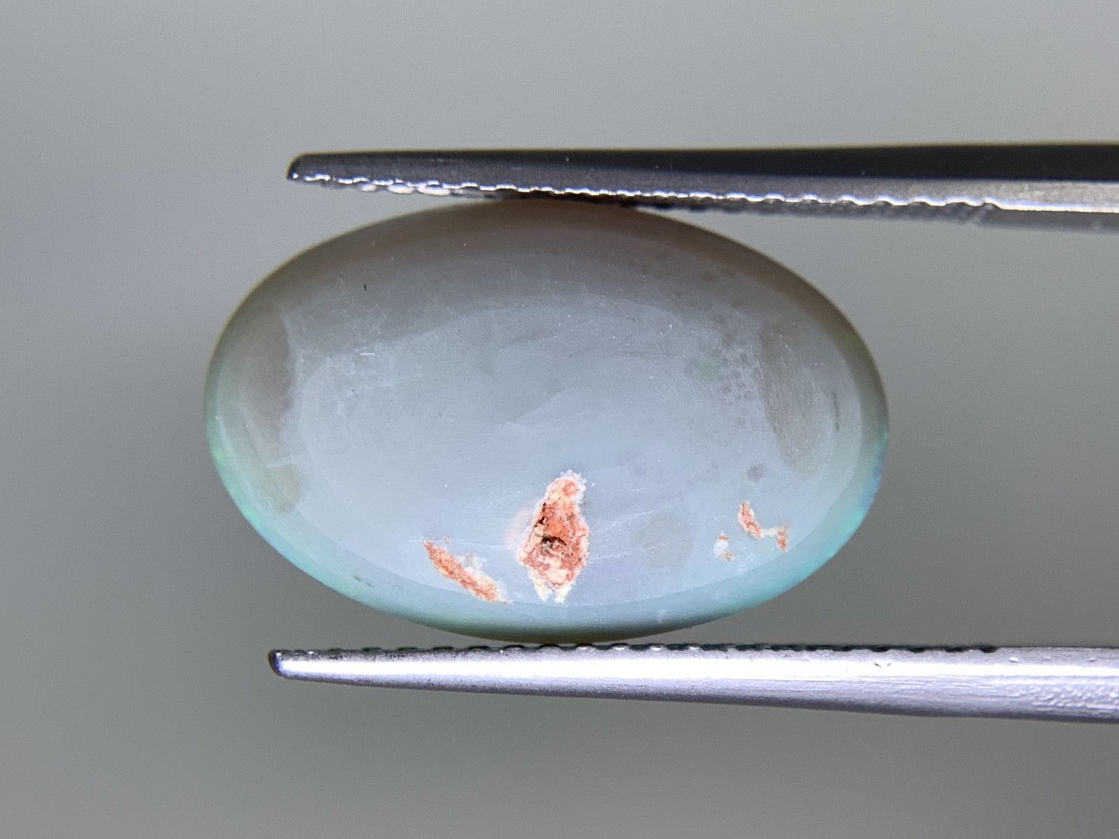 ブラックオパール 天然 6.053ct 宝石ソーティング付き 16.5㎜×10.7  