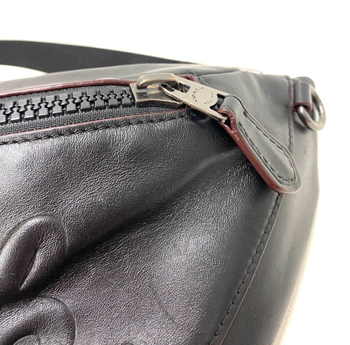 コーチ COACH レザー ショルダーバッグ F76799 E1957 黒 ブラック