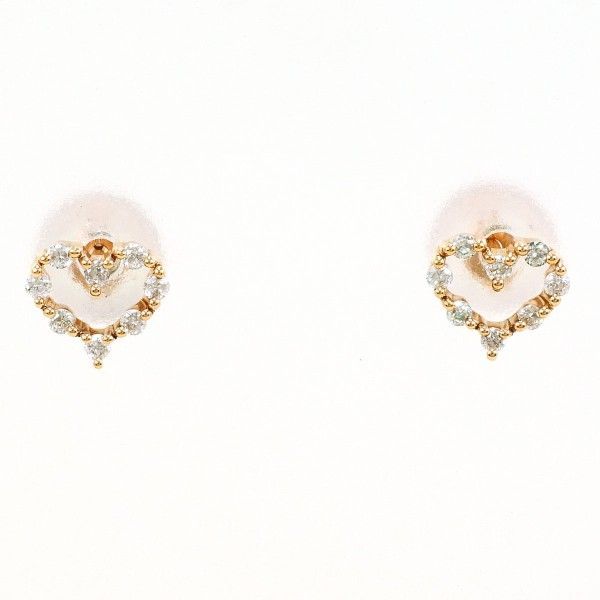 【4℃】K10PG ピアス 4℃ K10PG ピアス earring ダイヤ 総重量約0.4g - メルカリ