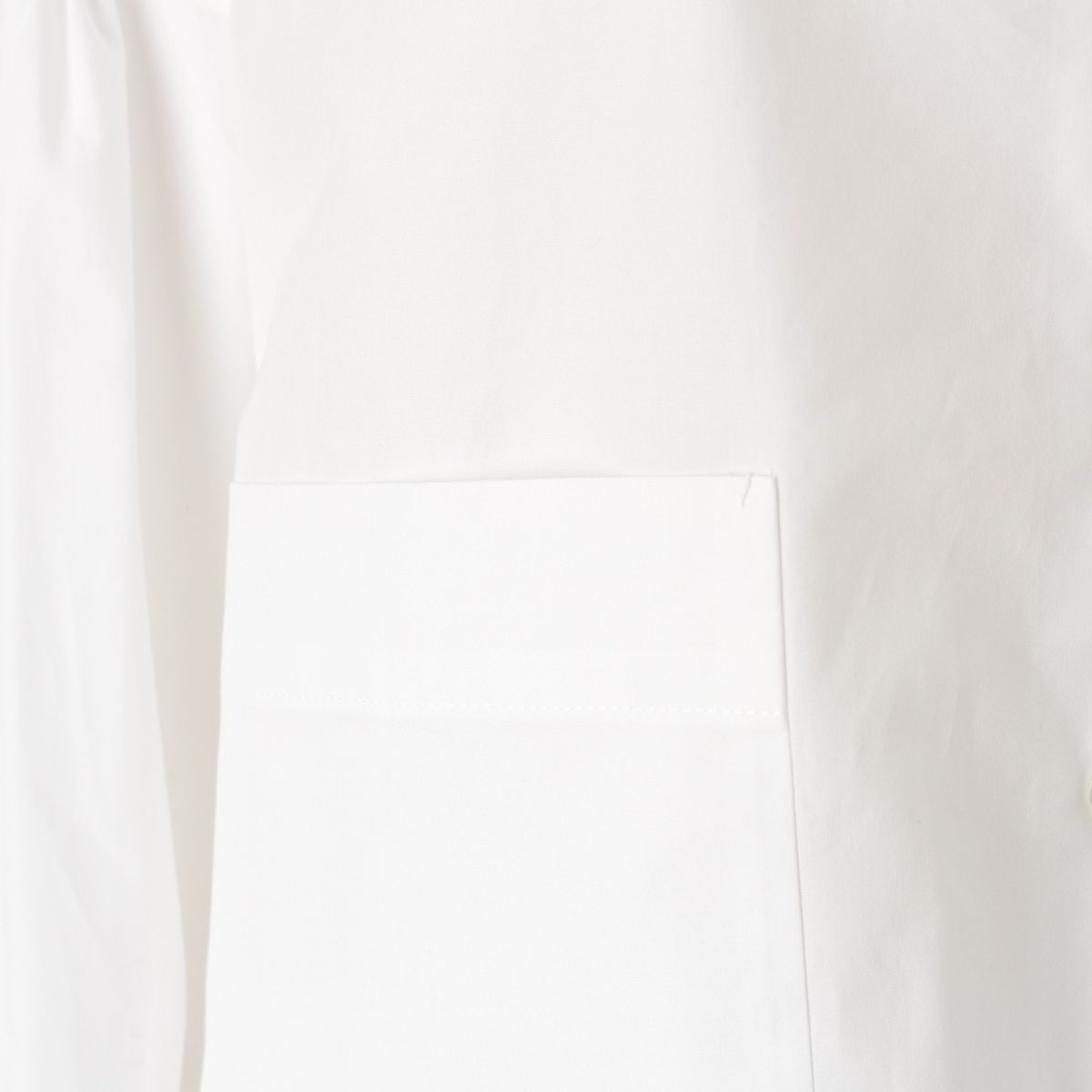 ドゥロワー 24SS コットン バルーンスリーブ クロップド ブラウス  