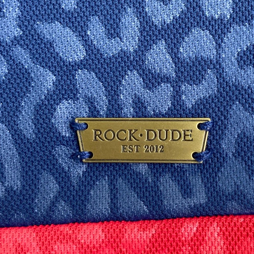 サイズ：03 ROCK DUDE ロックデュード 半袖ポロシャツ レッド系
