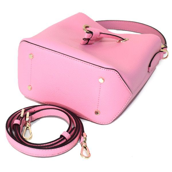COACH コーチ ピンクレザー巾着バケツ 2wayショルダー斜めがけバッグ クロスボディ COACH コーチ ピンクレザー巾着バケツ 2wayショルダー斜めがけバッグ