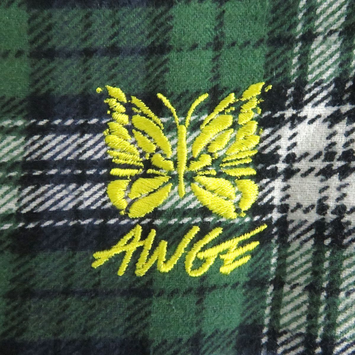 極美□ニードルズ×アウグ NEEDLES AWGE ロゴ刺繍 Reversible Work 
