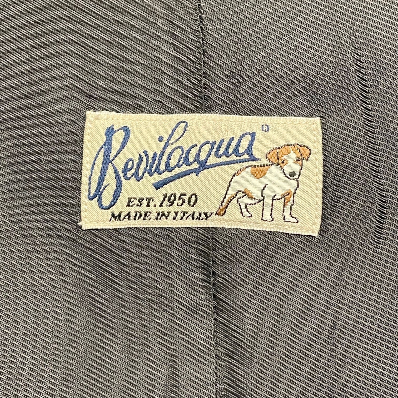 チェック柄コットンジレベスト ネイビー