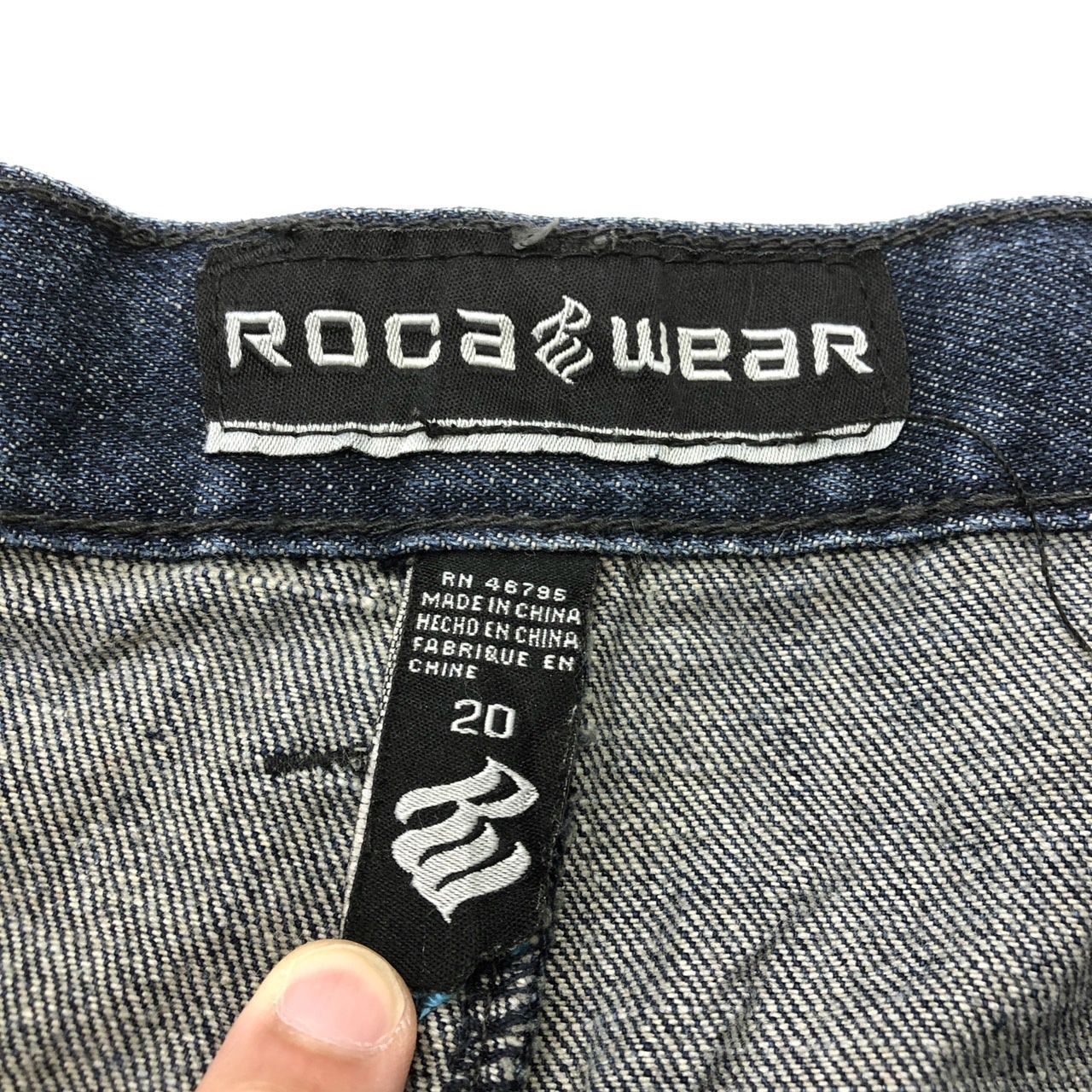 ROCA WEAR ロカウェア バギー デニムパンツ W34 L31.5 - メルカリ