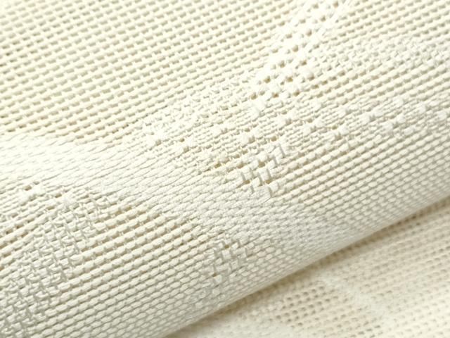 平和屋着物＊夏物 八寸名古屋帯 横段文 正絹 逸品 DAAW4229cm