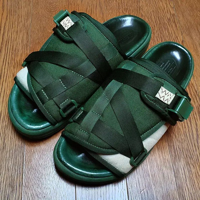 L VISVIM ビズビム クリスト ツートン グリーン ベージュ サイズ