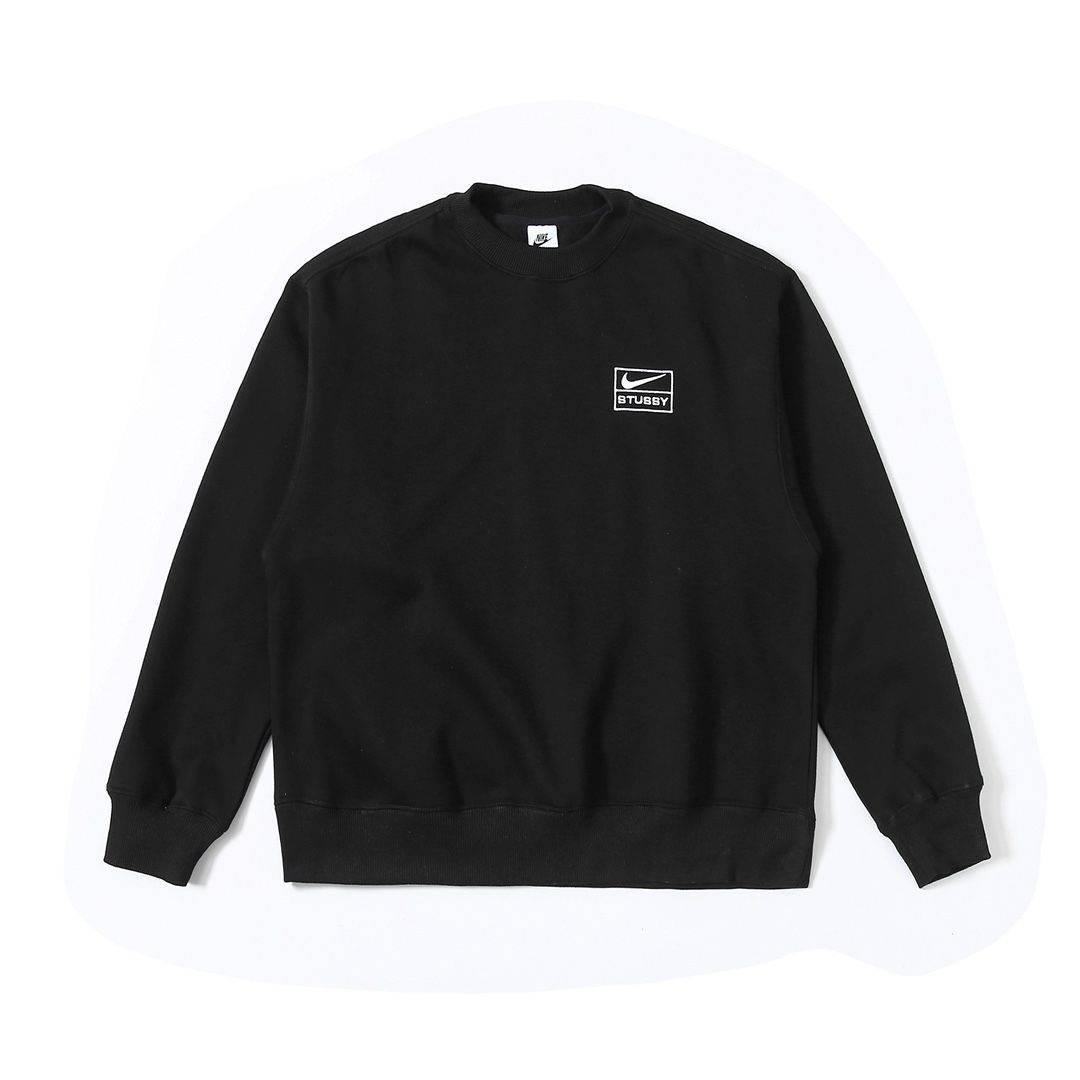 Nike x Stussy SS23 メンズ トレーナー パーカー 長袖 丸首 冬 裏起毛