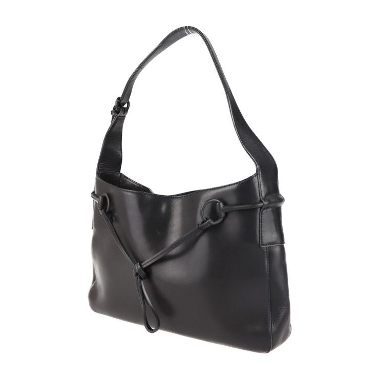 GUCCI グッチ ハンドバッグ 101975 レザー ブラック ホースビット ワン