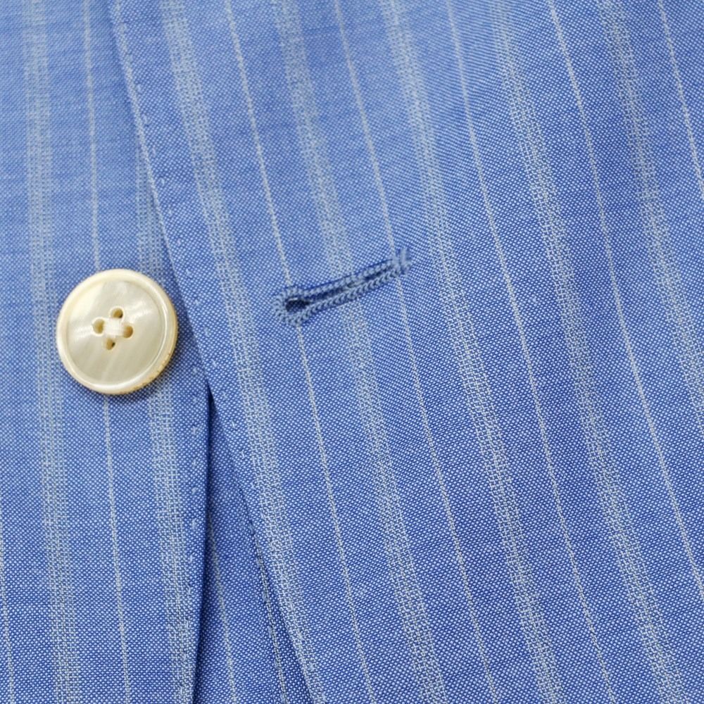 ガブリエレ パジーニ ウール スーツ セットアップ 紺ストライプ 52