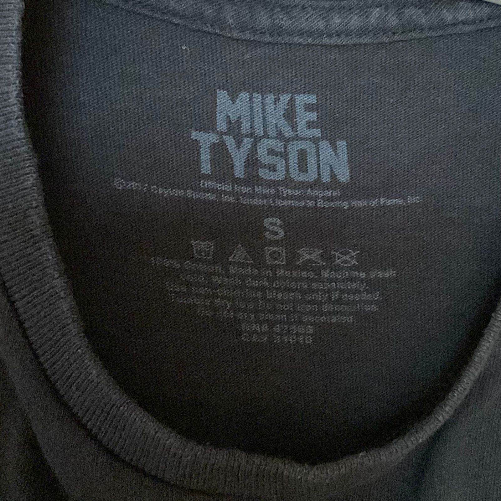 US古着 マイク・タイソンMIKE TYSON ピクセルイラスト半袖tシャツ黒S