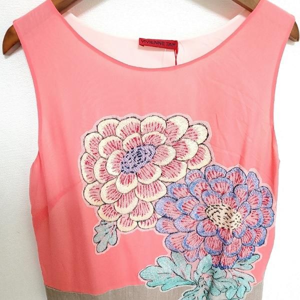 snc ヴィヴィアンタム VIVIENNETAM ワンピース 1 ピンク ベージュ 切替