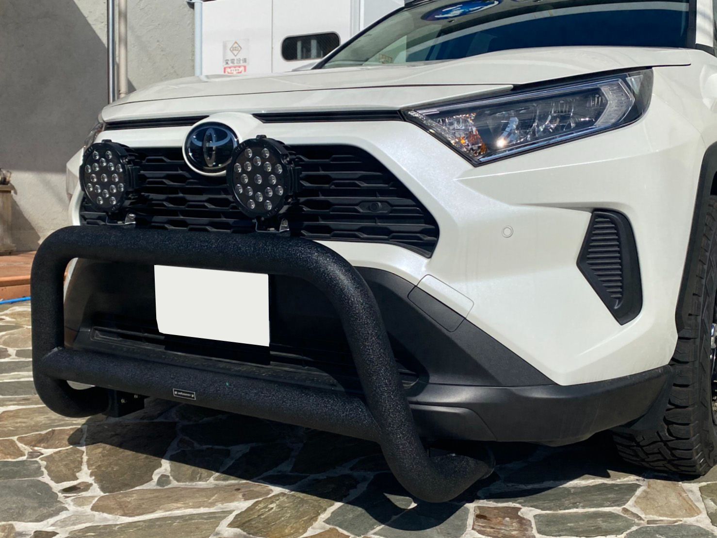 TOYOTA RAV4 50系 フロント グリルガード ブルバー ブラック - メルカリ