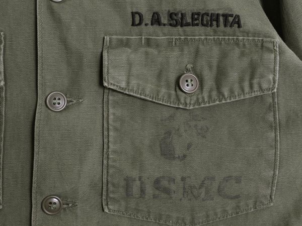 お得なクーポン配布中!】 60s 米軍実物 USMC コットン サテン