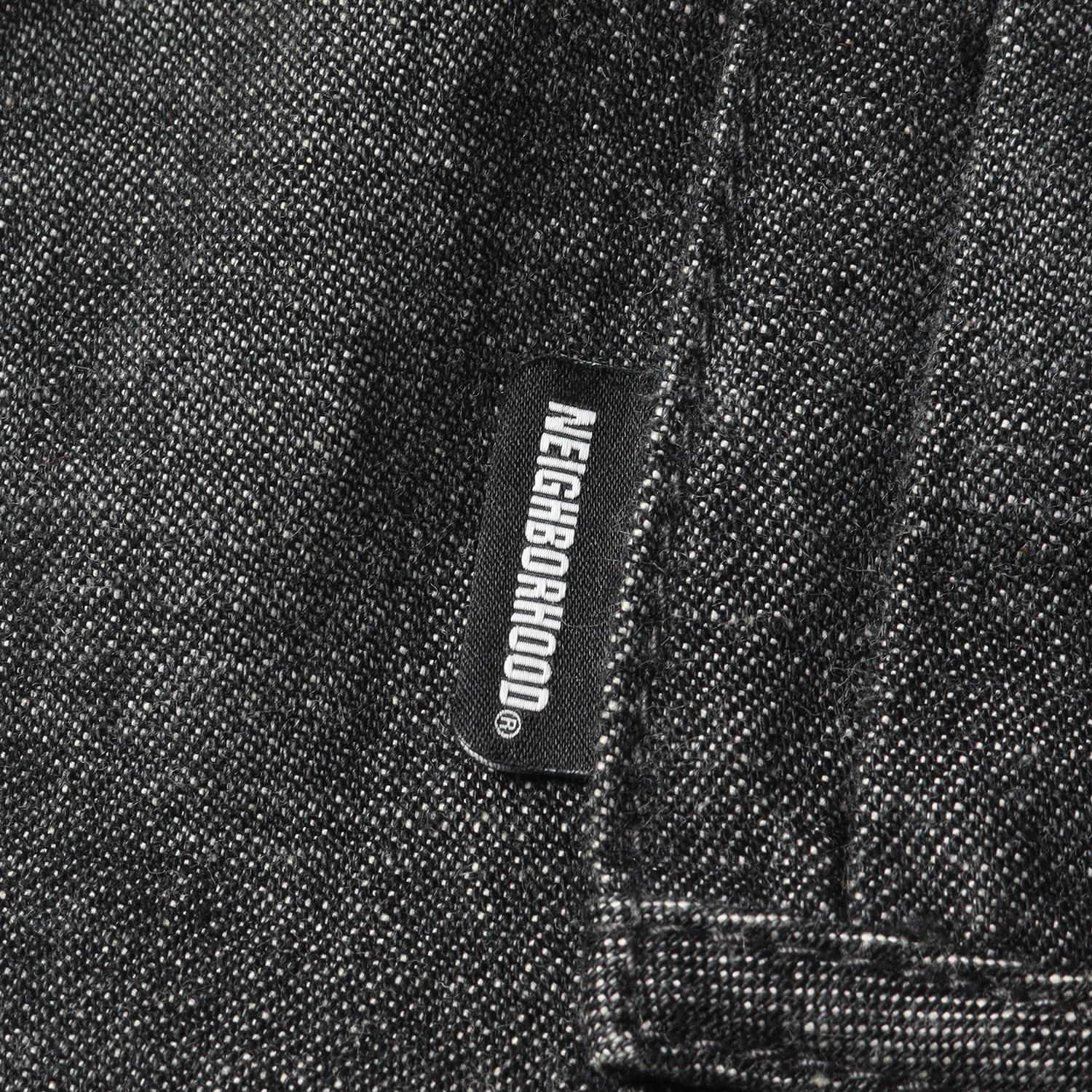 NEIGHBORHOOD ネイバーフッド ジャケット サイズ:S 21AW オーバーサイズ ワーク デニム ジャケット S.C.C. / C-JKT  ブラック 黒 アウター ブルゾン ジーンズ Gジャン カジュアル ブランド