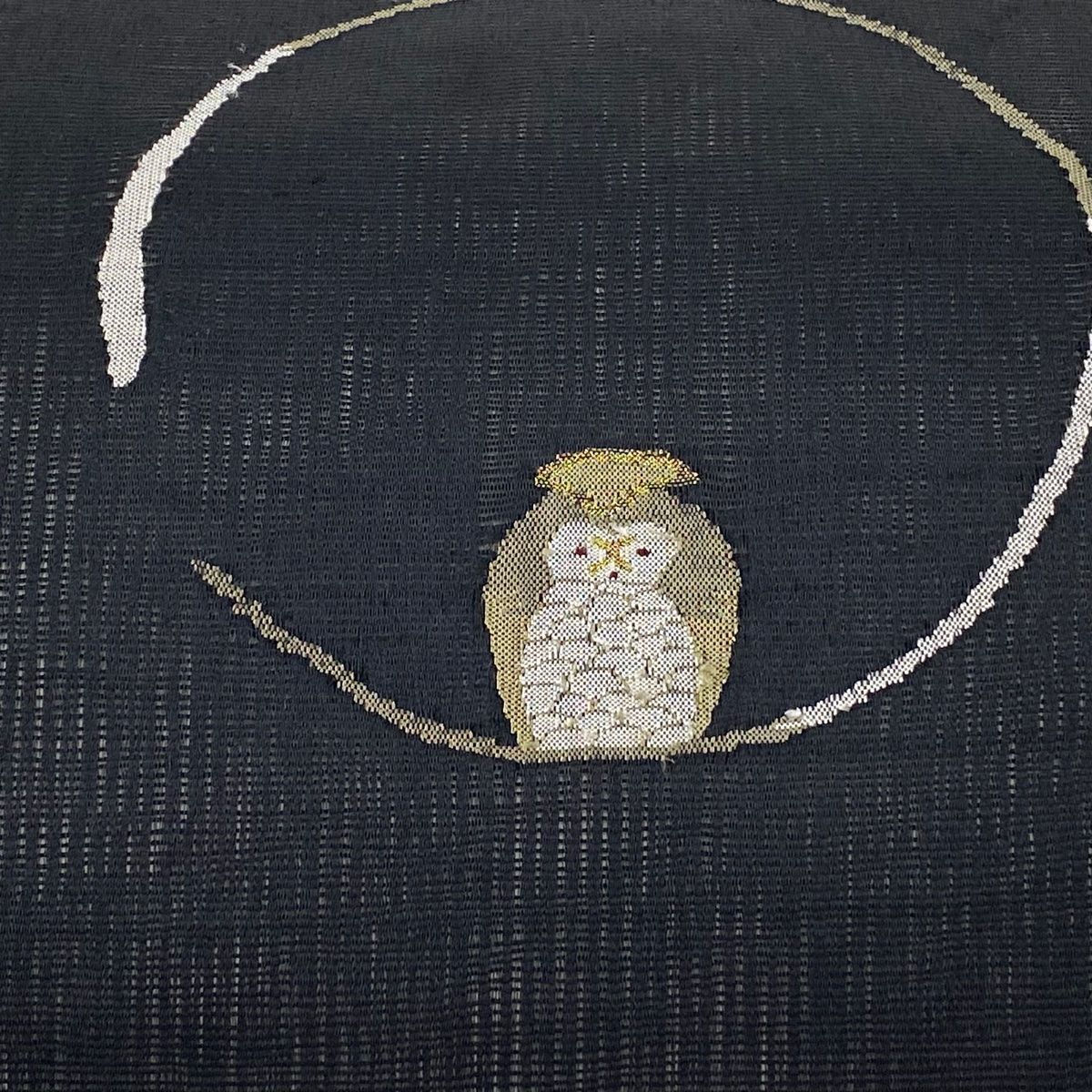 本格派ま！ フクロウ 夏帯 逸品 美品 名古屋帯 箔 メルカリ - 【中古】 正絹 黒 着物・浴衣