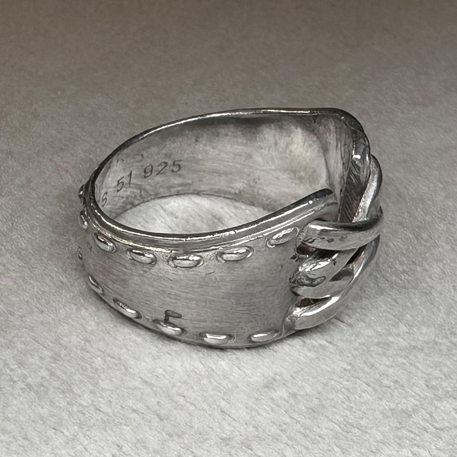 HERMES メキシコリング SV925 シルバー 11号 ヴィンテージ HERMES メキシコリング SV925 シルバー 11号 ヴィンテージ