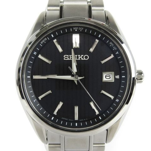 SEIKOセイコー 腕時計 文字盤黒 SBTM341 7B72-0AG0