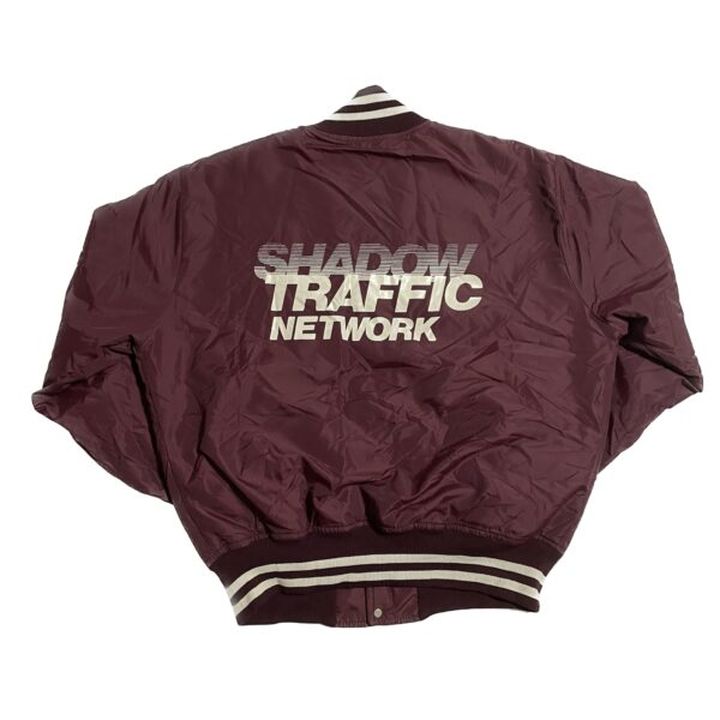 低価格で大人気の 80's USA in Made Staff Traffic Shadow Jacket Varsity Maple ミュージシャン
