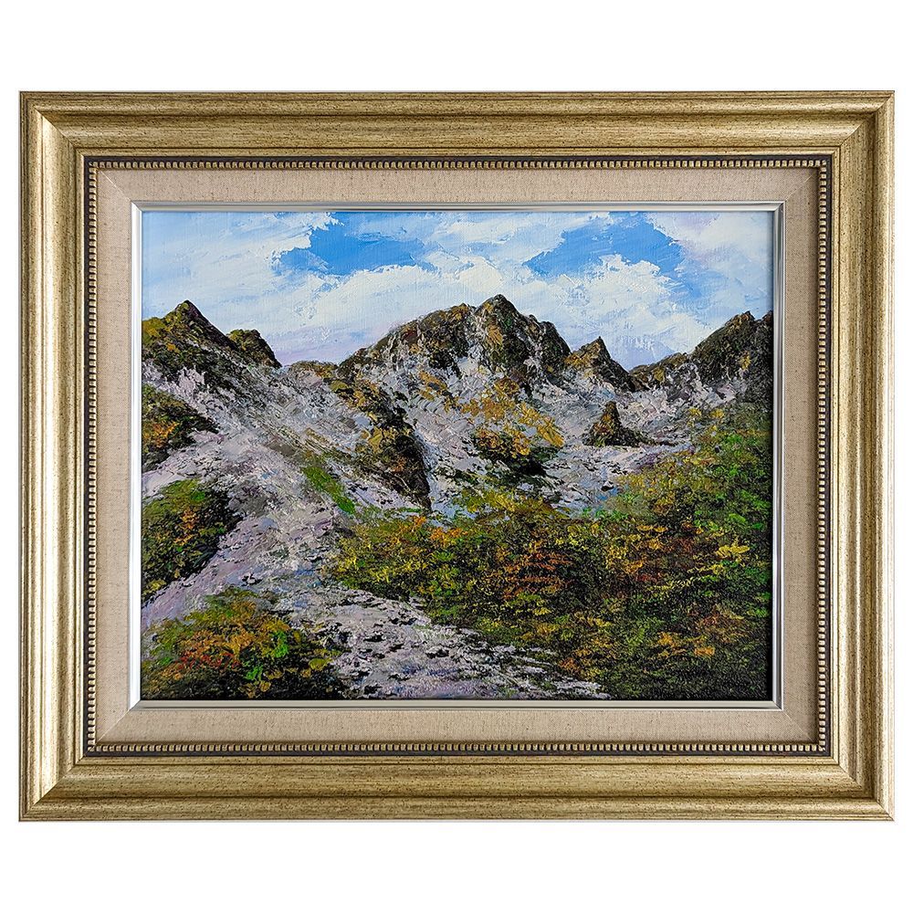 油彩画 西村拡人 「涸沢の秋」 F6号 油絵 額入り 風景画 真筆 肉筆画 手描き 山岳 登山 北アルプス 穂高連峰 涸沢カール Y752 - メルカリ