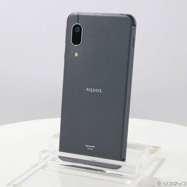 中古品〕 AQUOS sense3 basic 32GB ブラック SHV48 auロック解除SIM