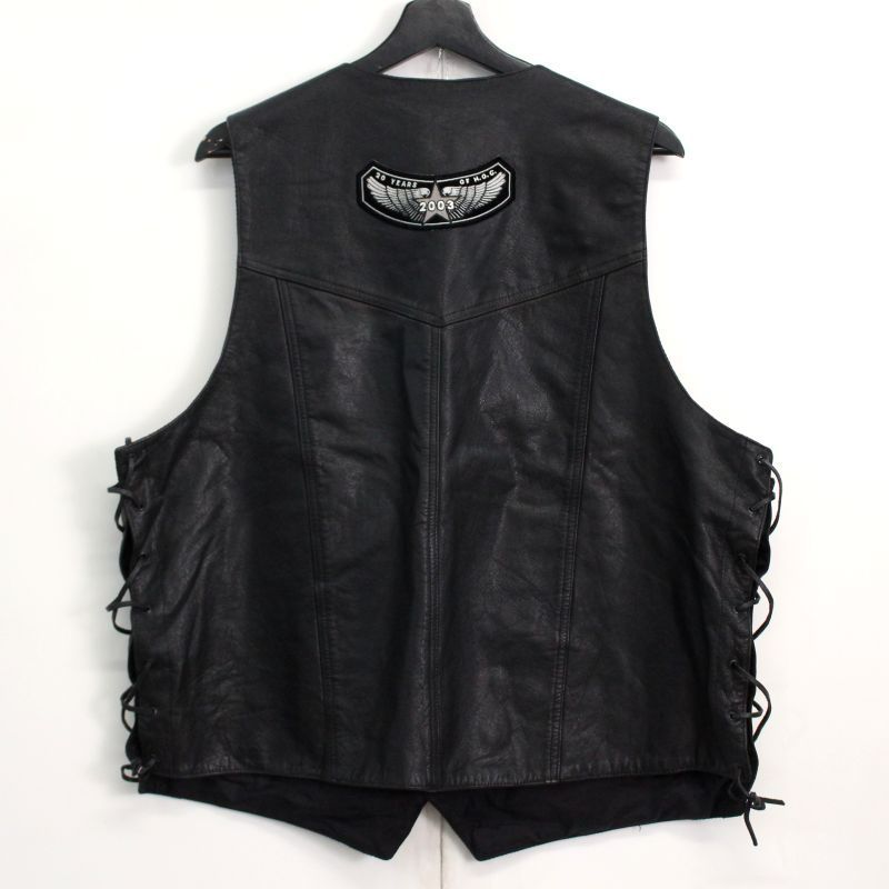 90s vintage MOD カスタム バイク モーターサイクル レザー ベスト