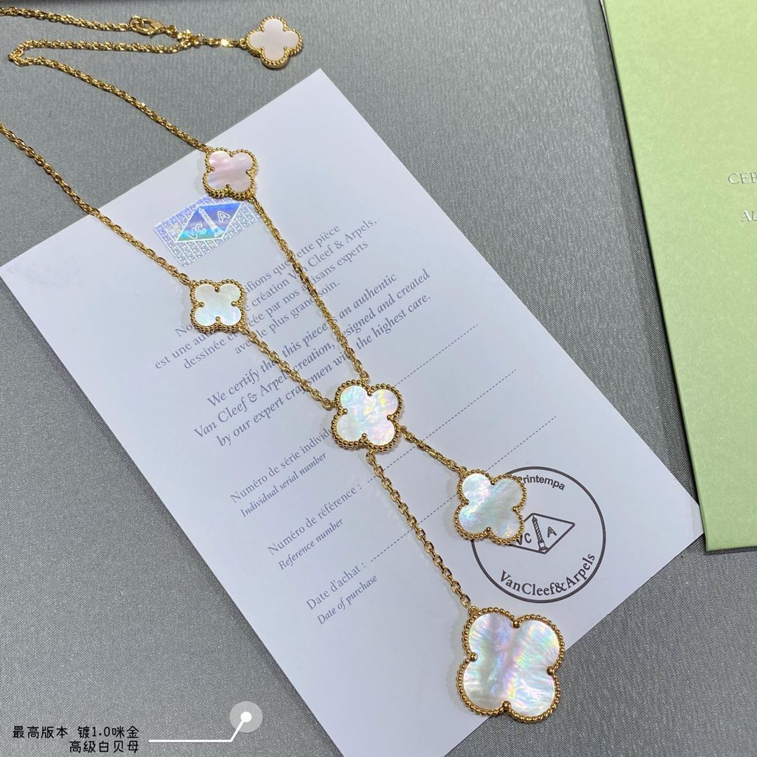 Van Cleef & Arpels] アルハンブラ マザーオブパール 6連