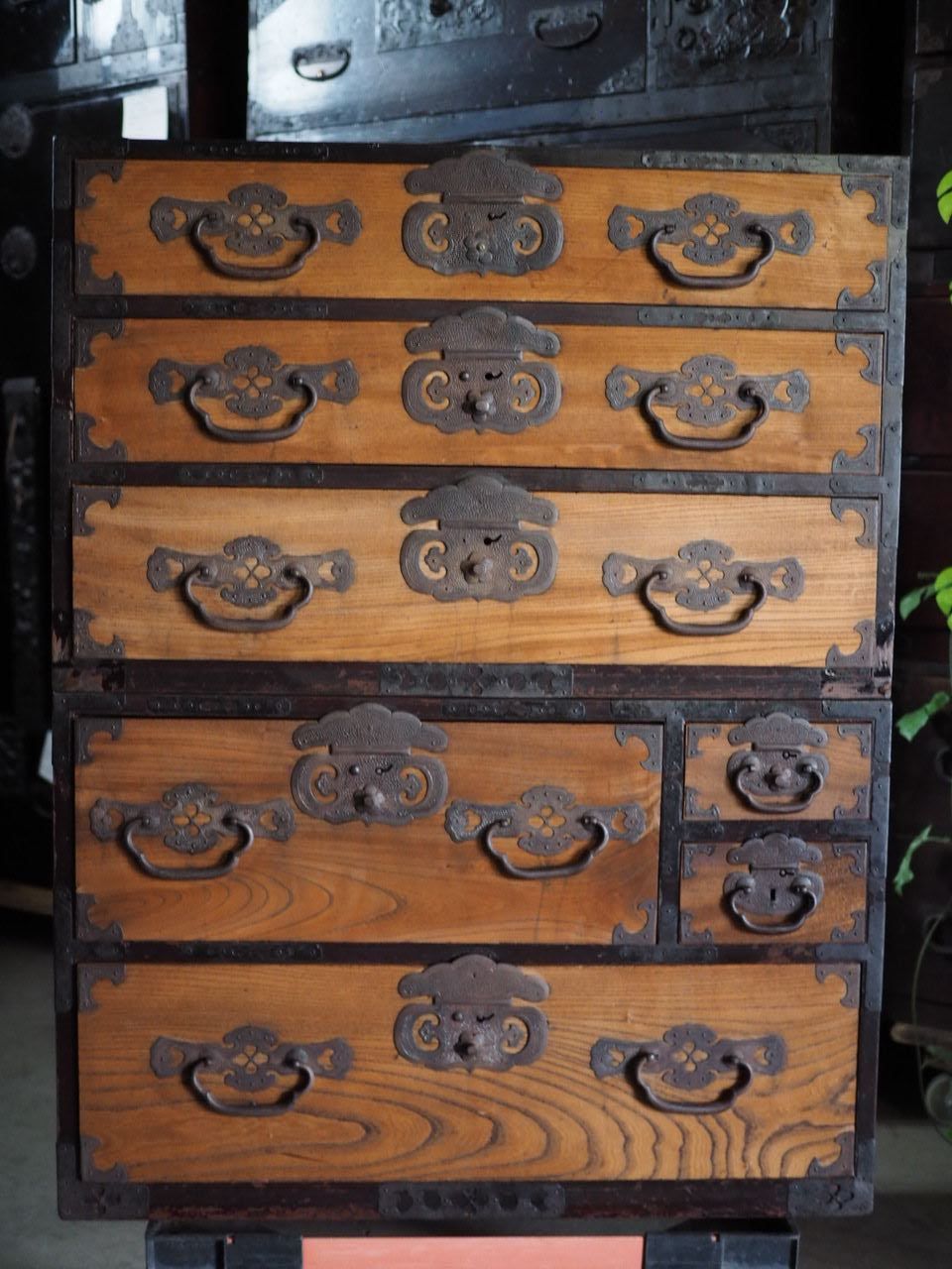 前欅信州衣裳箪笥 明治時代 アウトレット 古録展 品番S10806