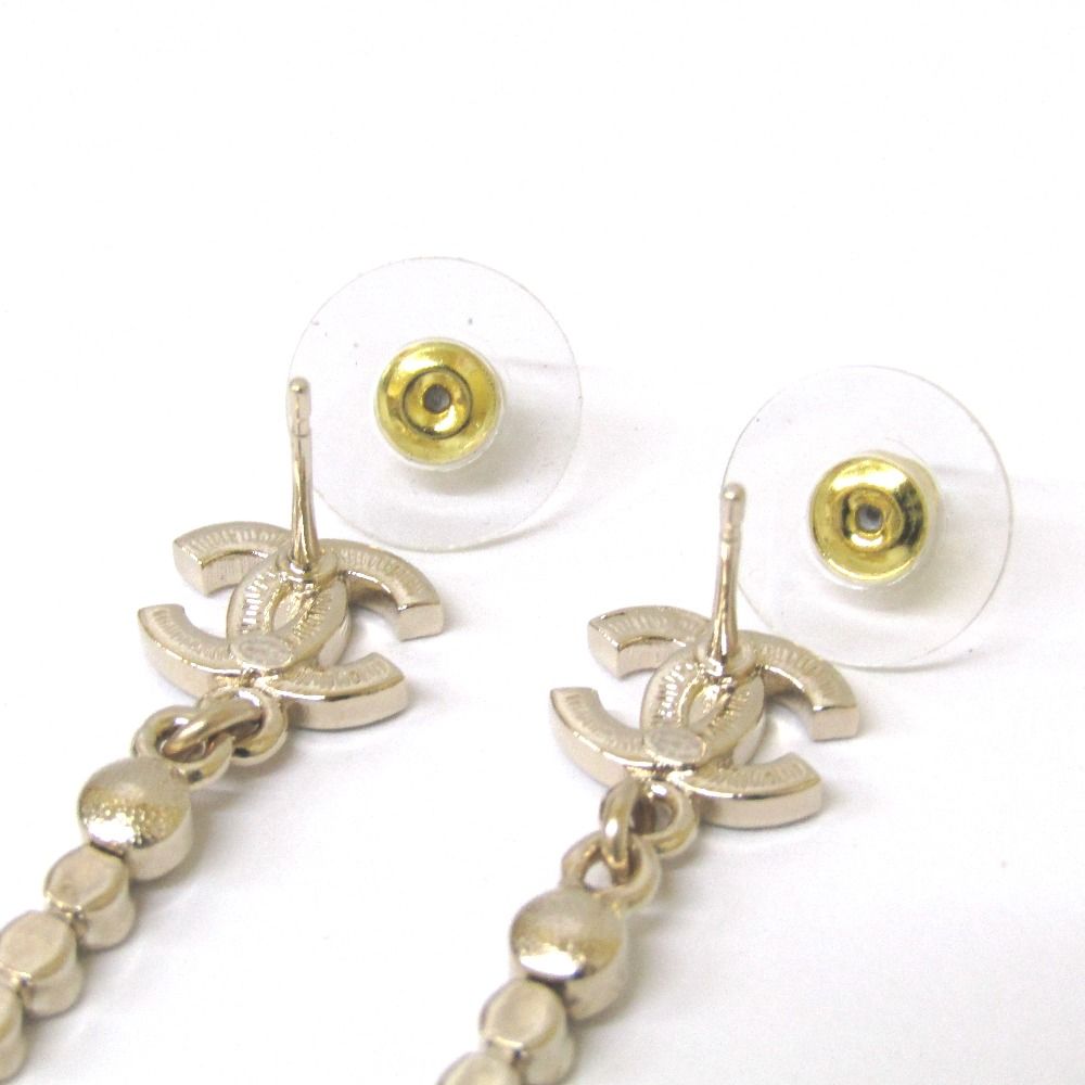 Tj965271 シャネル CHANEL ピアス ココマーク ラインストーン  