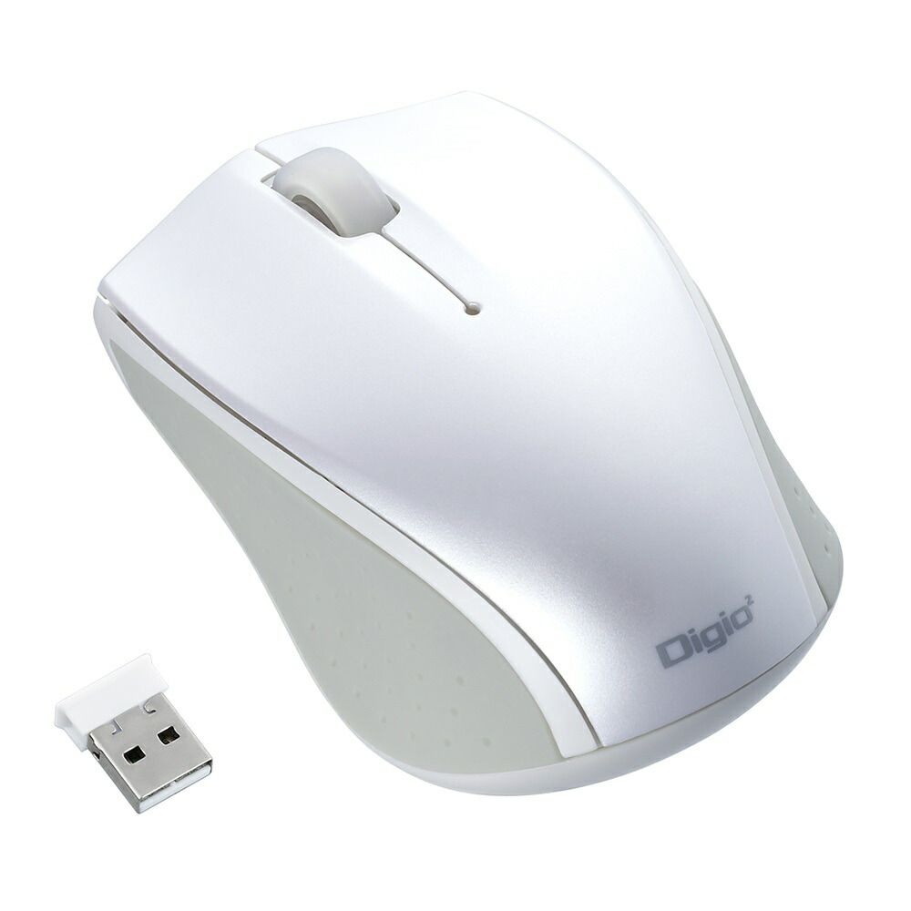 ナカバヤシ 持ち運びラクラクな小型無線3ボタンBlueLEDマウス ホワイト MUS-RKT160W （1点）