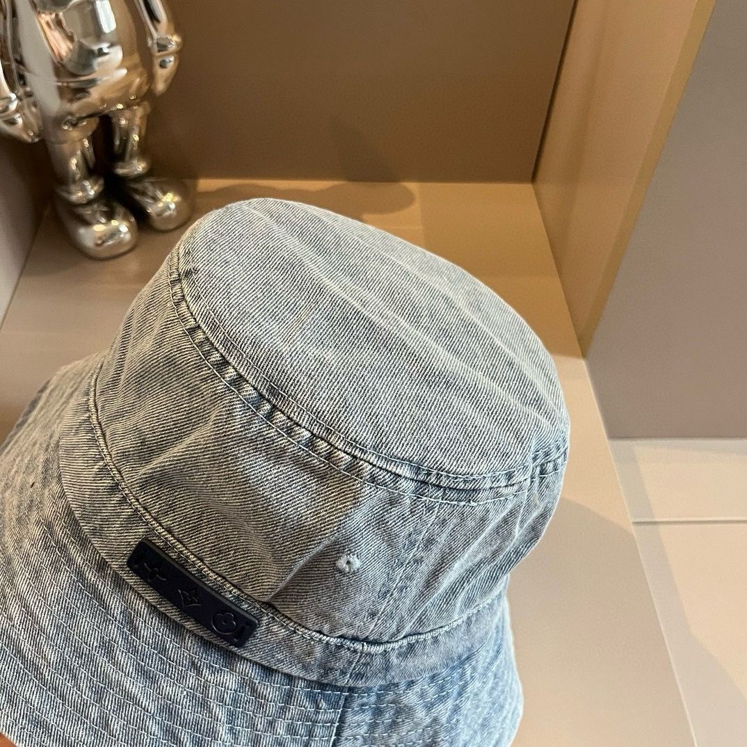 LV のデニムフィッシャーマンハット