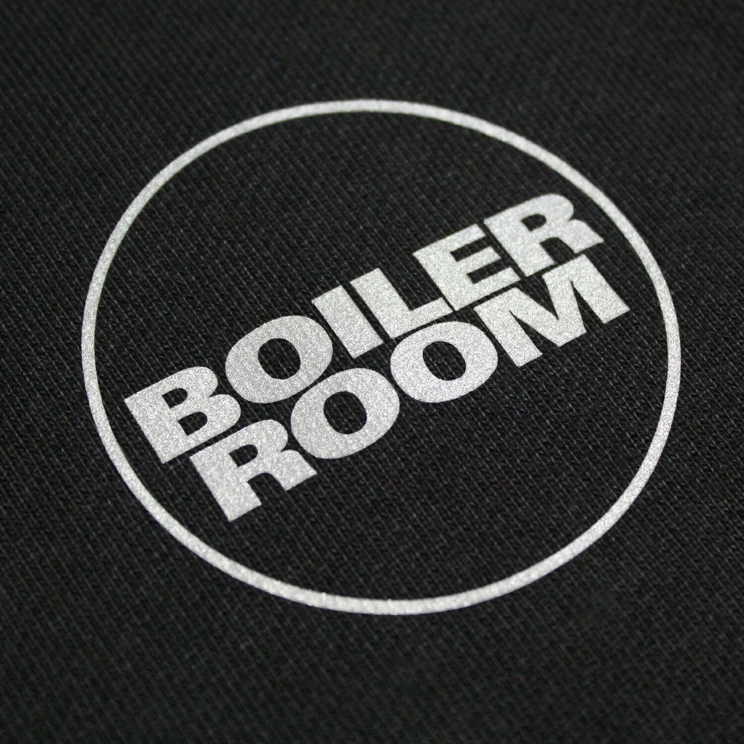 BOILER ROOM (ボイラー ルーム)BOILER ROOM LOGO ZIP THRU HOOD (BLACK 