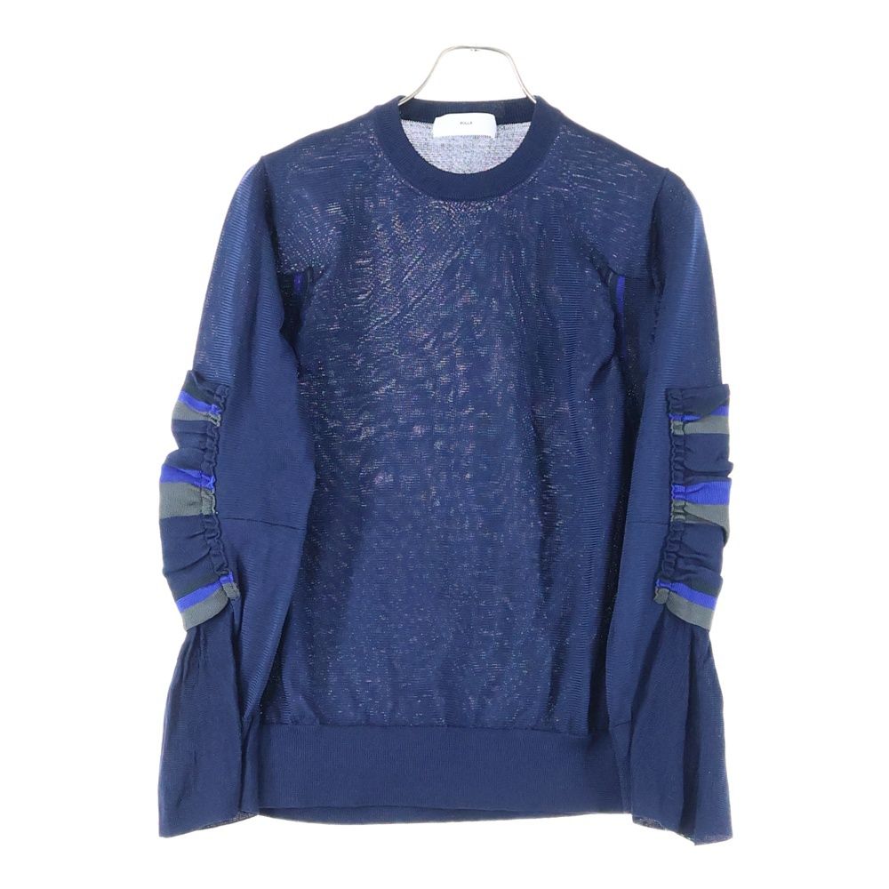 TOGA PULLA (トーガ プルラ) 袖デザイン リブニットプルオーバー  