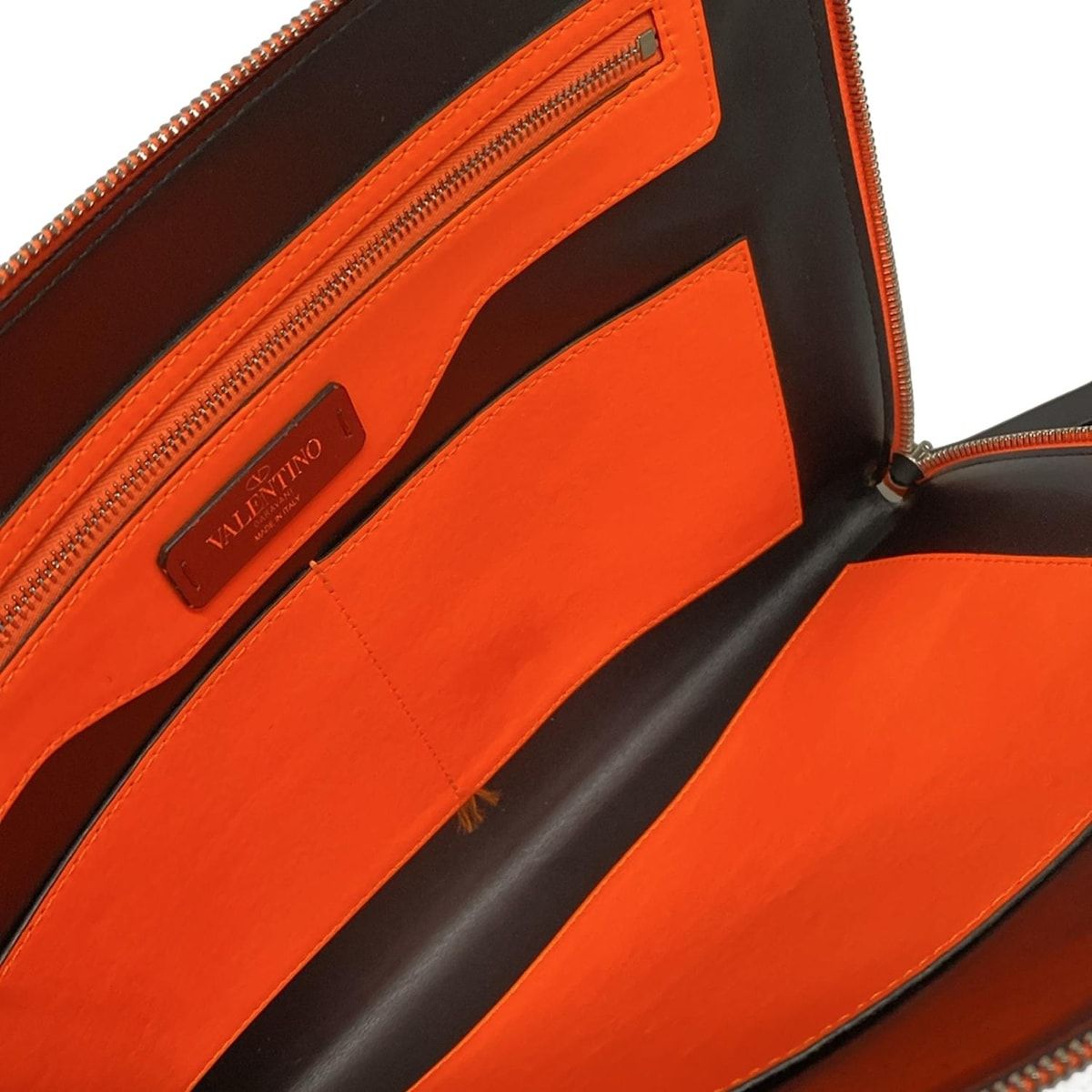 クラッチバッグ オレンジ