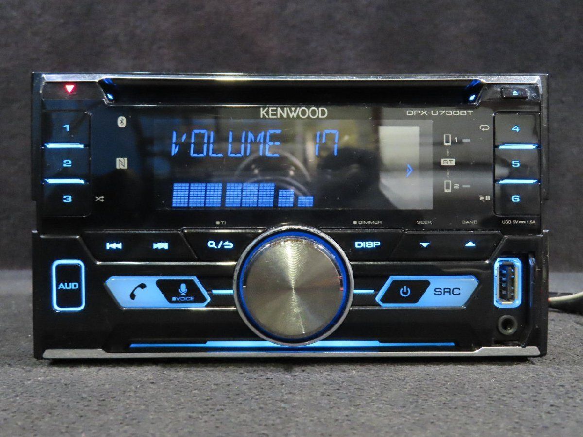 KENWOOD [DPX-U730BT] 2DIN CD プレーヤー オーディオ デッキ Bluetooth USB ◇取外 JD1 ザッツ◇  /No,12444 - メルカリ